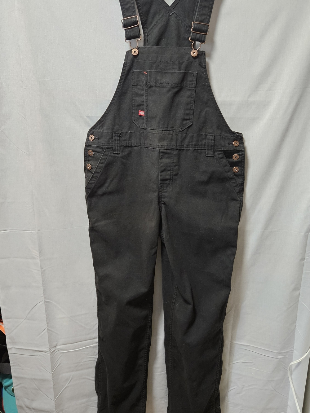 Black Womens Dickies Workwear Overalls sz Sm